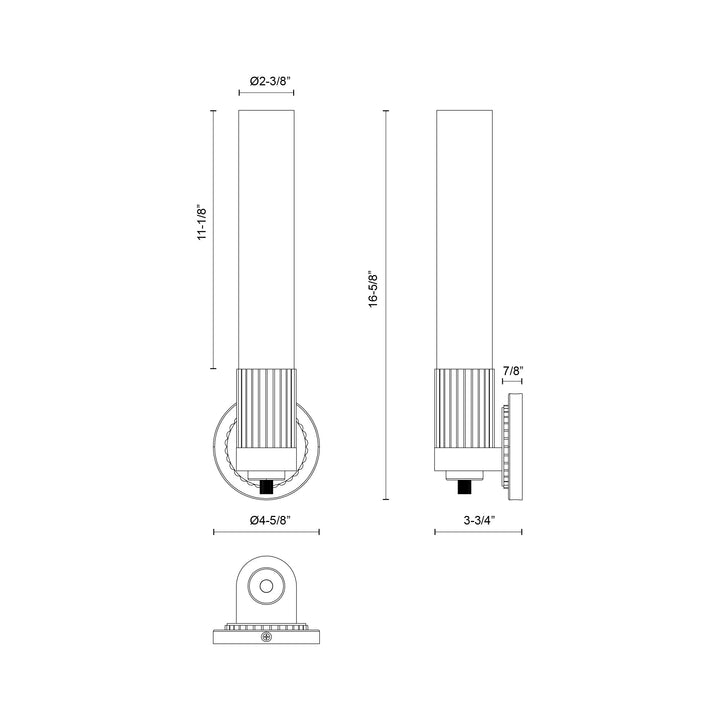 Rue 5-in Wall/Vanity Light