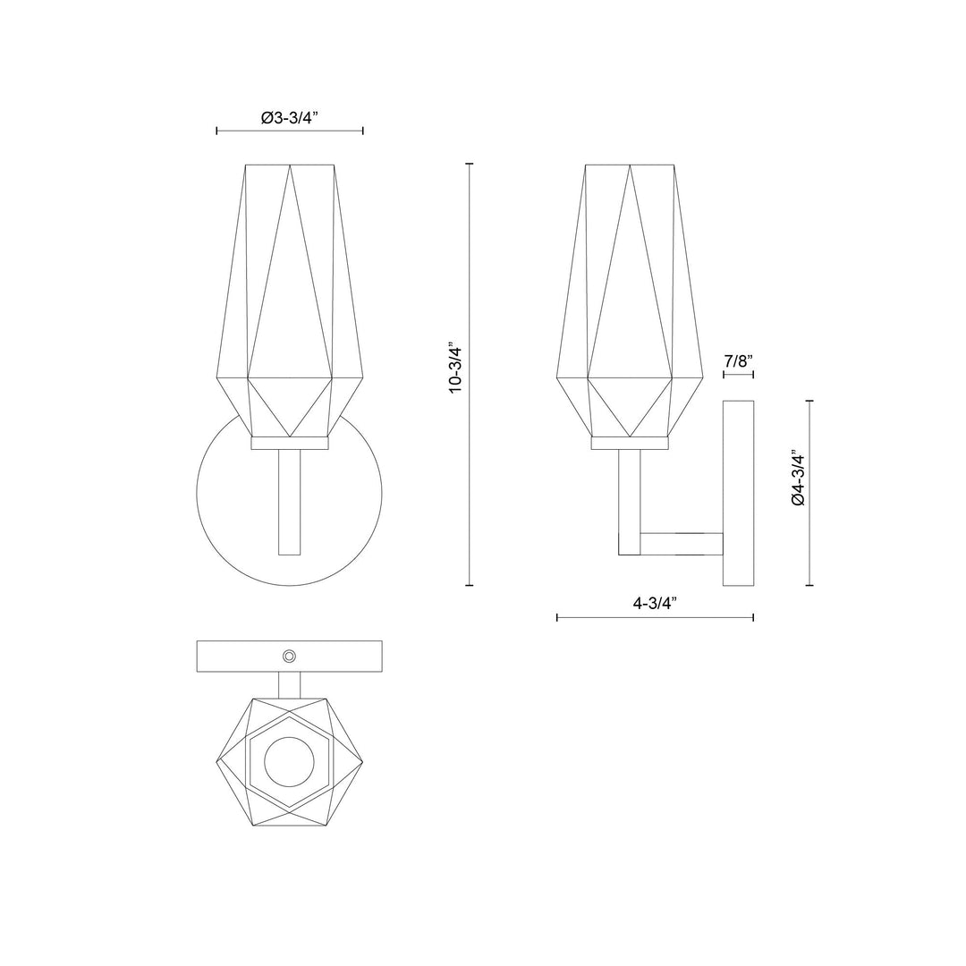 Krysta 10-in Wall/Vanity Light