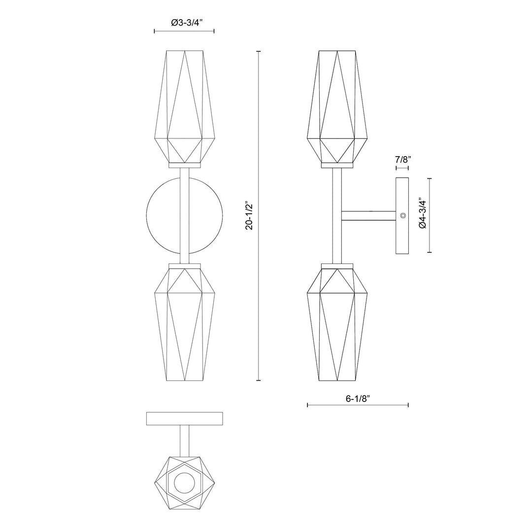 Krysta 20-in Wall/Vanity Light