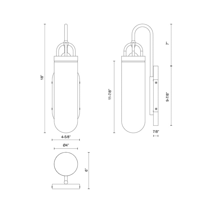 Lancaster 5-in Wall/Vanity Light