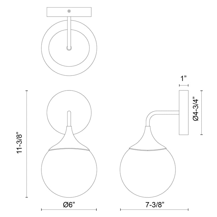 Nouveau 12-in Wall/Vanity Light