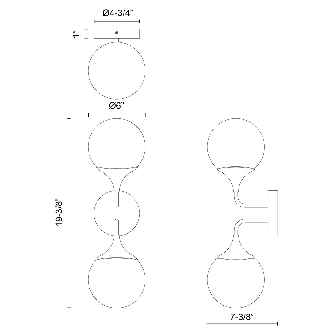 Nouveau 19-in Wall/Vanity Light